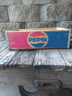 Vintage Pepsi Cola Wood Wooden Soda Crate Buffalo New York Cool • $29.29