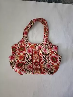 Vera Bradley Tote Bag Purse Folkloric Pattern Magnetic Closure Double Handle • $13.99