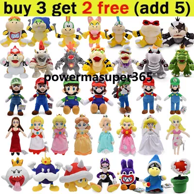 Super Mario Bros Soft Plush Stuffed Doll Collection Toys Kids Birthday Xmas Gift • $8.49