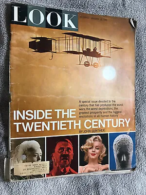 VTG Look Magazine Jan 12 1965 Inside The 20th Century Marilyn Monroe • $2