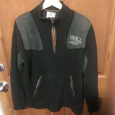 Beretta Men Wool Jacket Sweater Long Sleeve Shooting Green Highland Hills Ranch • $50