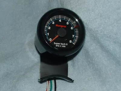 Sunpro Super Tach Ii 8000 Rpm Black Tachometer • $49