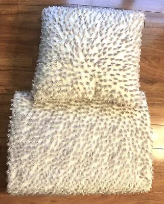 Koolaburra Ugg Rosie Faux-Fur Throw Blanket  50  X 70  & Pillow Pink/Mauve EUC • $34.99