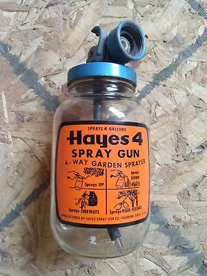 Hayes 4 Vintage Garden Sprayer ORIGINAL VINTAGE 4 Way Garden Sprayer • $14.99