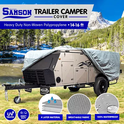 Samson Trailer Camper Cover Uv & Rain Size 14-16ft Multilayer Suitable For Jayco • $175