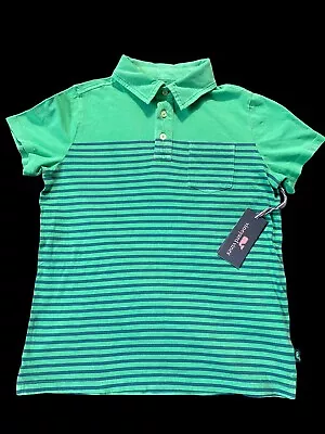 Vineyard Vines Island Polo Shirt Boys M 10-12 Terrapin Pocket Golf • $24.95