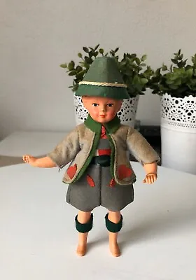 Vintage Hard Plastic Celluloid? German Boy Small Doll Toy Collectable Souvenir • $19.99