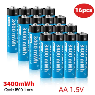 1.5V AA AAA Rechargeable Li-ion Batteries With Fast Lithium Battery Charger LOT • $8.99