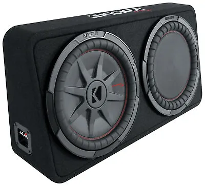 KICKER 48TCWRT122 CompRT 12  1000w Slim Car Subwoofer+Sub Box Enclosure COMPRT12 • $287.96