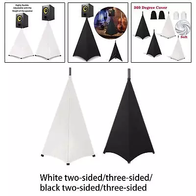 £19.60 • Buy Speaker Stand Cover Tripod Stretch Covers DJ Speaker Covers For Weddings