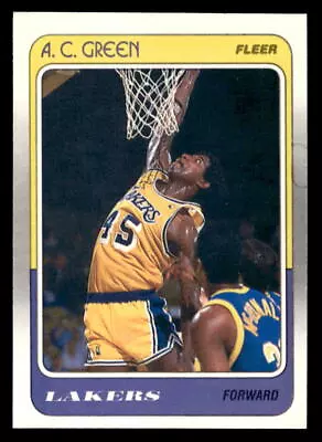 A.C. Green Los Angeles Lakers 1988-89 Fleer #66 • $2.99