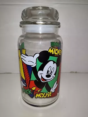 Vintage Anchor Hocking Mickey Mouse Minnie & Donald Duck Glass Canister Jar • $21