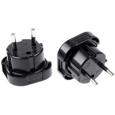 £2.68 • Buy Travel UK Plug 3-Pin To EU 2-Pin European Euro Europe Socket Converter Adapter
