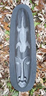 Tiki  Lizard Concrete Mold Plaster Cement Plastic Mould Tropical  20  X 4  X 2  • $42.95