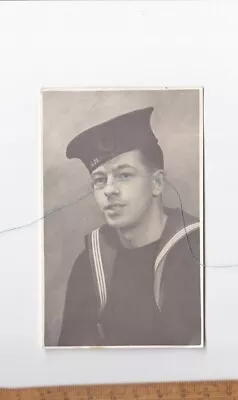 Vintage Photograph Of A Sailor Man In Uniform Naval Falmouth Named Lad C WWII  • £14.95