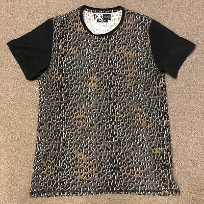 £19.99 • Buy Kill City ( Lip Service ) Leopard Print T Shirt Grey Mens Size M Punk Rock Glam
