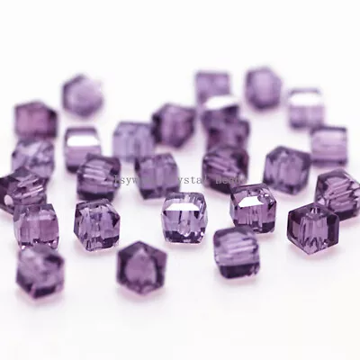 Cube 2mm 3mm 4mm 6mm 8mm Square Beads Crystal Beads Glass Beads Diy Jewelry • $2.89