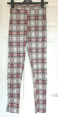 Excellent Condition Daisy Street Red/white Check Leggings Size 10 • £2.75