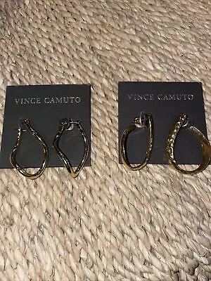Vince Camuto Gold Hoops 2 Pairs • $8