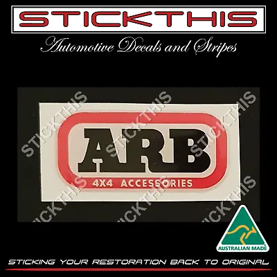 ARB Domed Decal Badge 94x45 Bull Bar Bullbar Suit Toyota Landcruiser 80 Series • $14.50