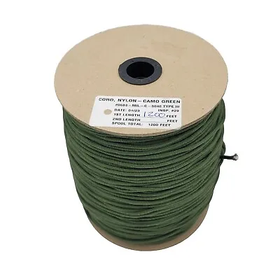 USGI Paracord 550 Parachute Cord 1200Ft Spool US Military Issue Genuine • $36.94