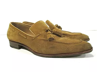 ROMANO MARTEGANI MENS TASSEL LOAFERS CAMEL Mens SIZE 9 1/2 • $27.30