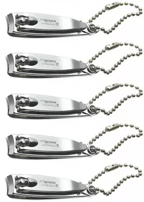 (5) Trim Fingernail Clippers Professional Stainless Steel Sharp Cutter Nail File • $9.95