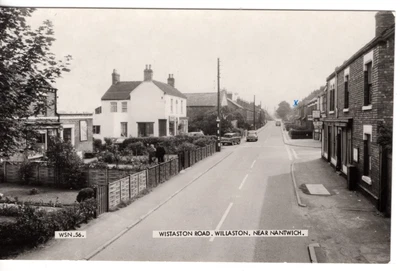 £4 • Buy 1965 RPPC Wistaston Road, WILLASTON Near Nantwich, Cheshire