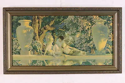 Garden Of Allah Antique Art Deco Print Maxfield Parrish 20.5  #47897 • $270