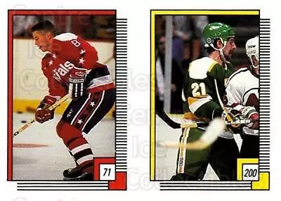 1988-89 O-pee-chee Stickers #071-200 Larry Murphy Moe Mantha • $1.45