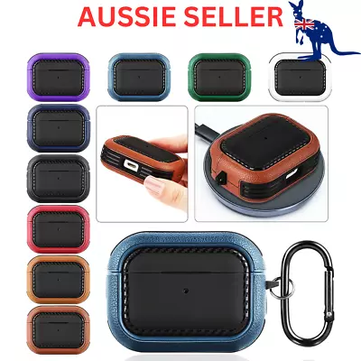 Leather Case Cover Shockproof W/ Keychain For Apple AirPods Pro 1st 2nd 3rd Gen • $9.99