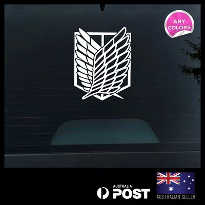 Attack On Titan Wings Of Freedom Survey Corps Stickers Die Cut Decals 200x281mm  • $13.67