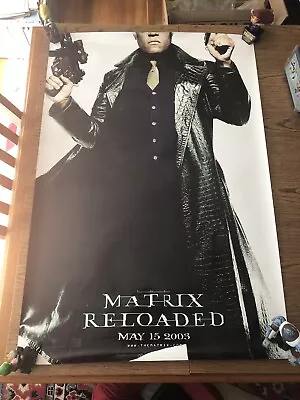 Matrix Reloaded 2002 Advance Orig. D/s Movie Poster 1-sheet  27  X 40  Morpheus • $15