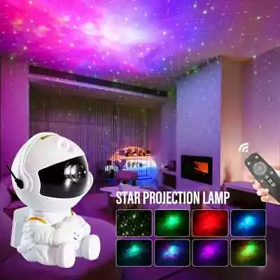 Astronaut Spaceman Projector Starry Nebula Projector Night Light Lamp UK Post • £12.72