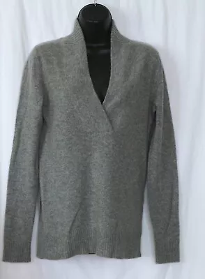 J. CREW Grey Cashmere VNck Swtr 37 In Chest 26.5 In Long Sz S EXC • $34.99