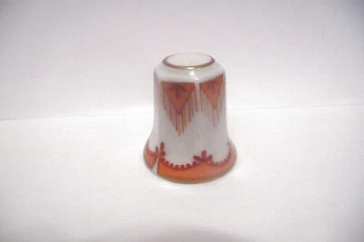 $9.99 • Buy Thimble Lindner Porzellan Bavaria Draping Orange Designs