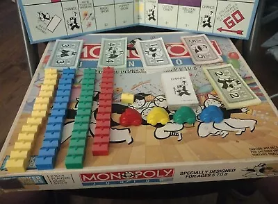 Vintage 1990 Monopoly Junior Jr. Parker Brothers Complete Board For Pieces • $8