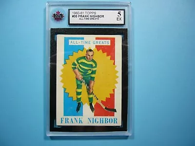 1960/61 Topps Nhl Hockey Card #35 Frank Nighbor Atg Ksa 5 Ex 60/61 Topps • $69.99