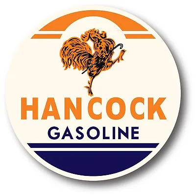 Hancock 12  Gasoline V2 Lubster Shell Marathon 66 Decal Gas Oil Can Pump Sticker • $22