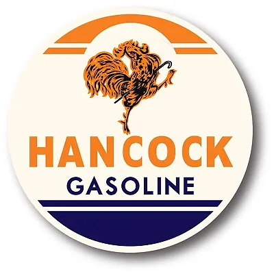 Hancock Gasoline V2 Lubster Shell Marathon 66 Decal Gas Oil Can Pump Sticker • $3.49