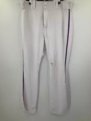 #81 Harold Ramirez Miami Marlins Mlb White Majestic Game Used Pants 2019 Size:38 • $70