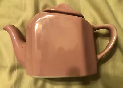 Vintage Hall Pottery Art Deco Tea Pot #185 Pink • $14.99