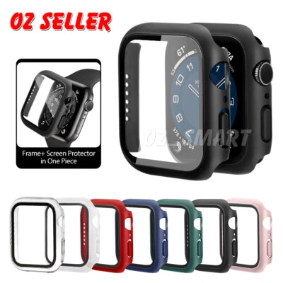 $8.45 • Buy For Apple Watch IWatch Ulra 8 SE 7 6 5 4 40/44/41/45/49 Screen Protector Case