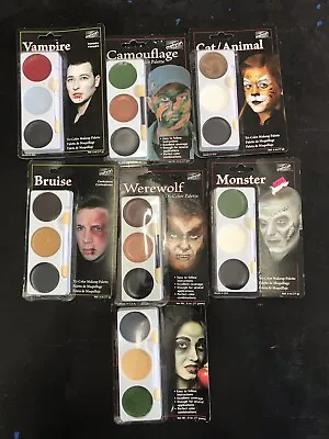 Mehron Cream Makeup Tri-Color Palette 3 Colors Halloween • $8.95