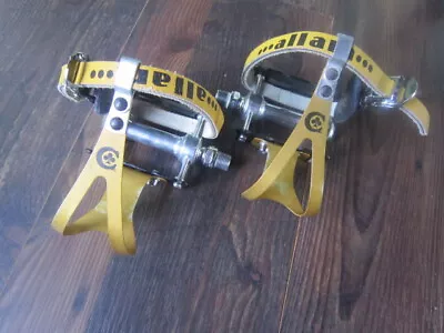 $499.99 • Buy Vintage Campagnolo Super Record Pista Pedals Colnago Toe Clips & Allara Straps