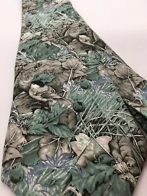 Men’s Mint Green Silver Blue Tie 100% Silk Widest Point Is 4” Made In Italy • $9.99