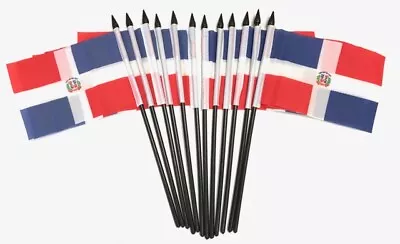 Pack Of 12 4x6 Inch Country Polyester Miniature Office Desk & Little Table Flags • $11.99