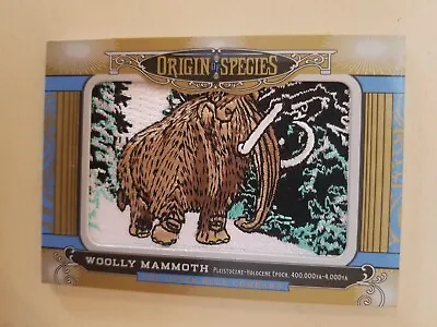 Origin Of Species Woolly Mammoth 2016 UD Goodwin Thick Fabric Insert OS-239 COOL • $30