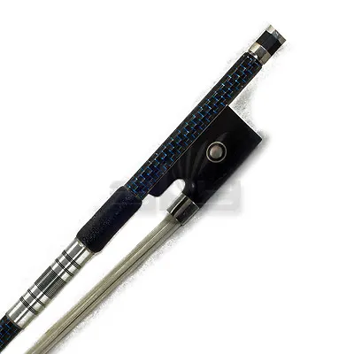 SKY 4/4 Carbon Fiber Violin Bow Blue Silver Inlay Ebony Frog Parisian Eye  • $79.99