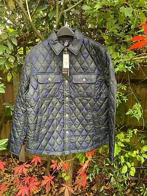 Brooks Brothers Men's Diamond Quilted Tartan Check Button Up Jacket XL • $94.49